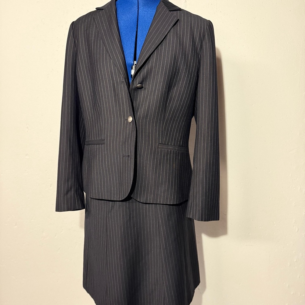 Calvin Klein Classic Black Pinstripe Suit
